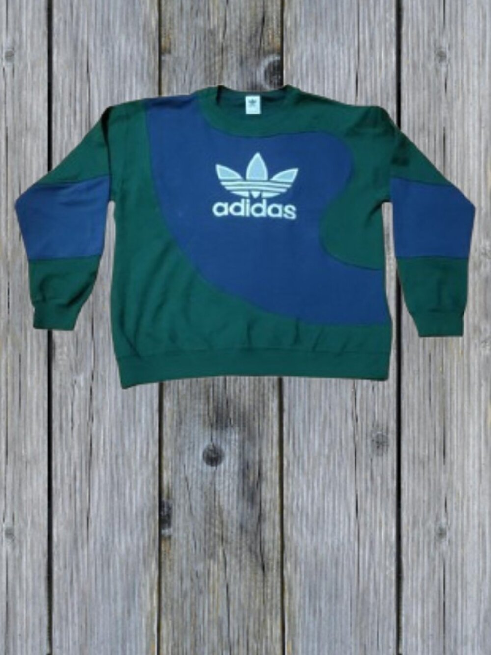 Adidas Vintage Reworked Embroidered Unisex Sweatshirt Size L
